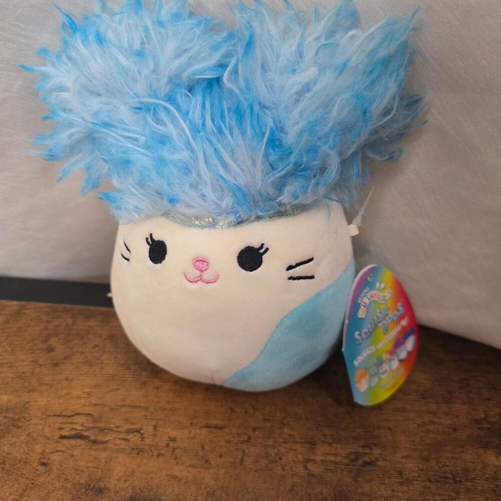 Squishmallow 8 Inch Cora The Cat  Swish Doo's  Super Soft Plush - Kellytoy